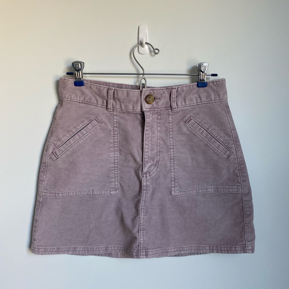 American Eagle Purple Corduroy Skirt - Picture 2 of 4